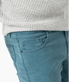 pantalon slim stretch 5 poches homme bleu pantalonsE557701_2