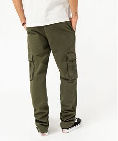 pantalon cargo coupe regular homme vert pantalonsE558001_3