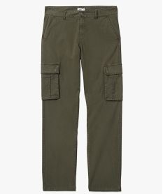 pantalon cargo coupe regular homme vert pantalonsE558001_4