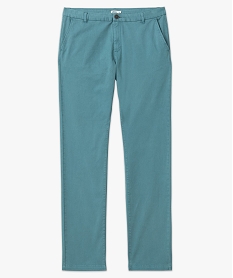 pantalon chino en coton stretch coupe slim homme bleuE558201_4