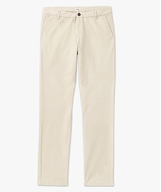 pantalon chino en stretch coupe slim homme beige pantalonsE558401_4
