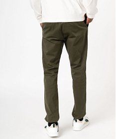 pantalon jogger en toile de coton stretch homme vertE558801_3