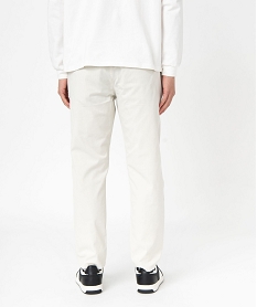 pantalon ample en coton et lin homme beige pantalonsE559901_3