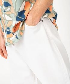 jean large 7 poches homme blanc pantalonsE560401_2