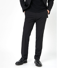 GEMO Pantalon de costume droit homme noir standard
