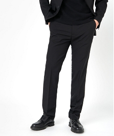 GEMO Pantalon de costume droit homme Noir