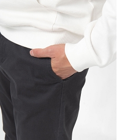 pantalon chino coupe slim en coton stretch homme grisE560801_2