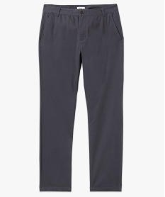 pantalon chino coupe slim en coton stretch homme grisE560801_4