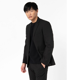 GEMO Veste de costume fermeture 2 boutons homme noir standard