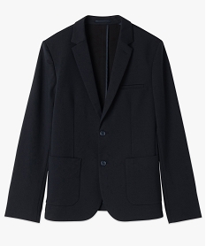 veste de costume en maille extensible homme bleu vesteE562401_4