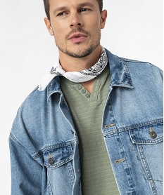 veste en jean delavee homme gris manteaux et blousonsE562701_2