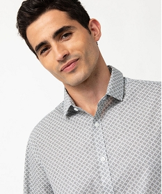 chemise manches longues imprimee regular fit homme imprime chemise manches longuesE566001_2