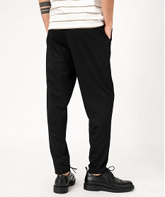 pantalon en maille avec ceinture ajustable homme noir pantalonsE567101_3