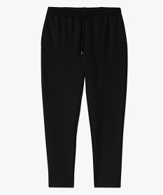 pantalon en maille avec ceinture ajustable homme noir pantalonsE567101_4