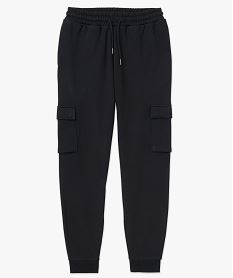 pantalon de jogging coupe cargo homme noir standardE567601_4