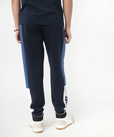 jogging en maille a bandes contrastantes homme bleu pantalonsE567801_3