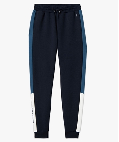 jogging en maille a bandes contrastantes homme bleu pantalonsE567801_4