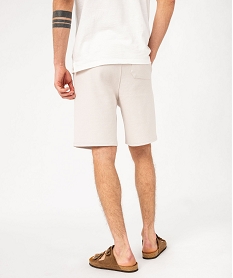 bermuda en maille piquee a taille elastiquee homme beige shorts et bermudasE568501_3
