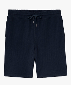 bermuda en maille piquee a taille elastiquee homme bleu shorts et bermudasE568601_4