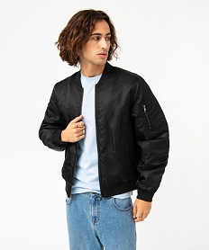 bomber uni homme noir manteaux et blousonsE568801_2