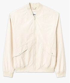 blouson bomber zippe leger homme beige manteaux et blousonsE570601_4