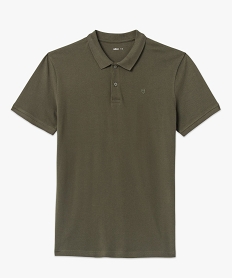 polo a manches courtes en maille piquee homme brun polosE570901_4