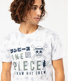 tee-shirt manches courtes tie-and-dye homme - one piece blanc tee-shirtsE576001_2