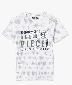 tee-shirt manches courtes tie-and-dye homme - one piece blanc tee-shirtsE576001_4