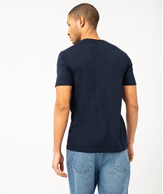 tee-shirt a manches courtes avec inscription vintage homme bleu tee-shirtsE576201_3