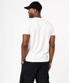 tee-shirt a manches courtes avec inscription xxl homme blanc tee-shirtsE576401_3