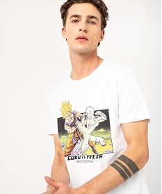 tee-shirt a manches courtes avec motif manga homme - dragon ball z blanc tee-shirtsE577701_2