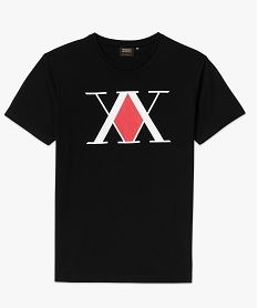 tee-shirt manches courtes imprime graphique homme - hunter x hunter noir tee-shirtsE577901_4