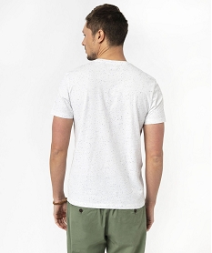 tee-shirt a manches courtes avec poche poitrine homme blanc tee-shirtsE578001_3