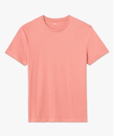 tee-shirt a manches courtes et col rond homme rose tee-shirtsE580401_4