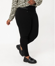 leggings a pont en maille avec ceinture elastique femme grande taille noir leggings et jeggingsE583201_2