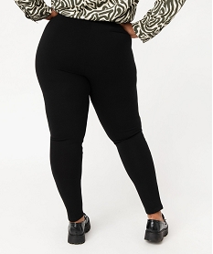 leggings a pont en maille avec ceinture elastique femme grande taille noir leggings et jeggingsE583201_3