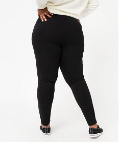 leggings avec fausses poches zippees femme grande taille noir leggings et jeggingsE583301_3