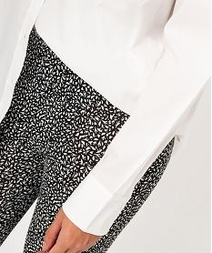 legging imprime en coton extensible femme gris leggings et jeggingsE583401_2