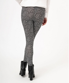 legging imprime en coton extensible femme gris leggings et jeggingsE583401_3