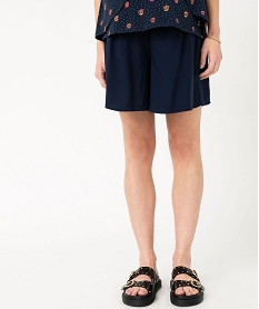 MULE BLACK SHORT BLEU/MARINE:40281200320-Viscose////