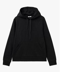 sweat a capuche interieur molletonne femme noir sweatsE585501_4