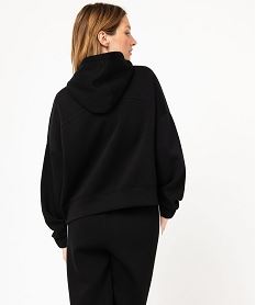 sweat oversize a capuche femme noir sweatsE586201_3
