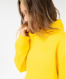 sweat a capuche oversize femme - lulucastagnette jaune sweatsE587501_2