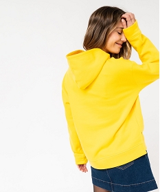 sweat a capuche oversize femme - lulucastagnette jaune sweatsE587501_3