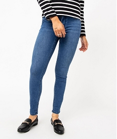 GEMO Jean skinny push-up femme Bleu