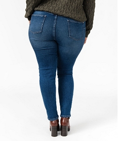 jean slim stretch taille normale femme grande taille bleu pantalons et jeansE590601_3