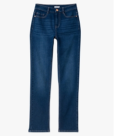 jean regular taille haute femme bleu taille hauteE591601_4