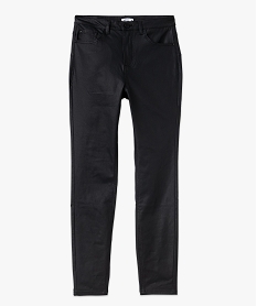 pantalon skinny enduit push-up taille haute noir pantalonsE594601_4