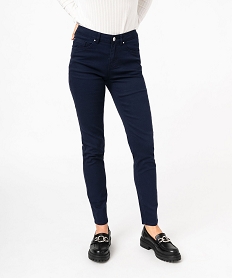 pantalon coupe slim taille normale femme bleuE595101_1