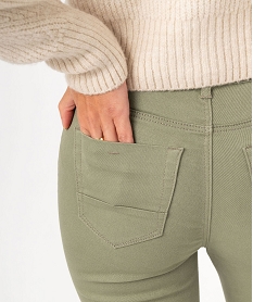 pantalon coupe slim taille normale femme vert pantalonsE595201_2